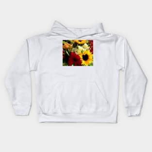 Colorful sunflowers Kids Hoodie